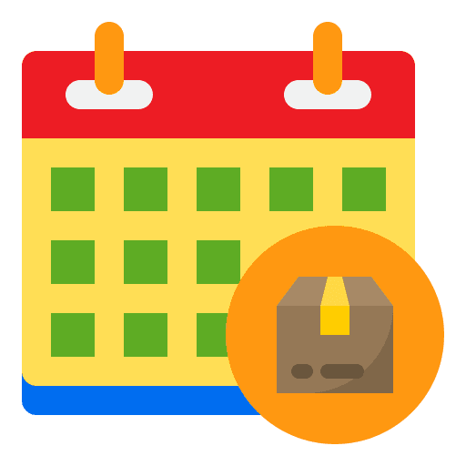 Calendar calendar box delivery icon Calendar calendar box delivery icon