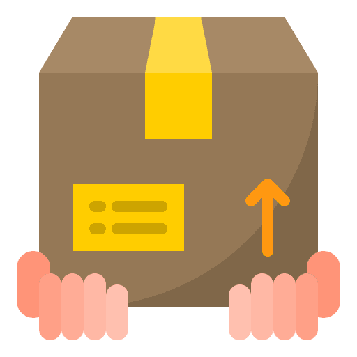 Delivery box shipping and delivery logistic box icon Delivery box shipping and delivery logistic box icon