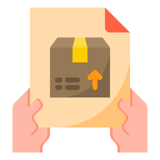 Delivery file box logistic package icon Delivery file box logistic package icon