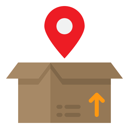 Location location parcel delivery icon Location location parcel delivery icon
