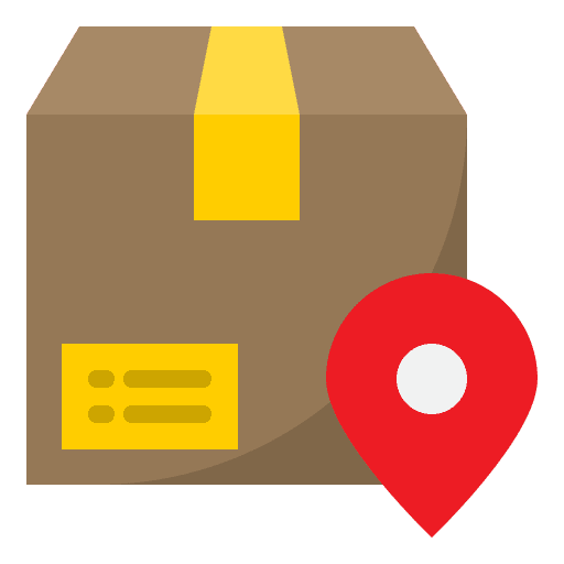 Location logistic parcel location icon Location logistic parcel location icon