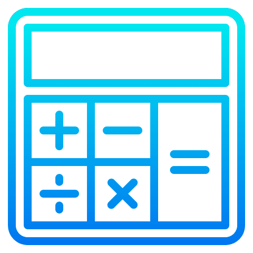 Calculator electronics calculate education icon