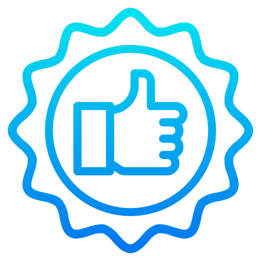 Quality good quality marketing icon