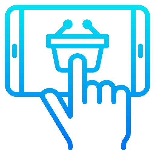 Online shopping commerce and shopping smartphone electronics icon Online shopping commerce and shopping smartphone electronics icon