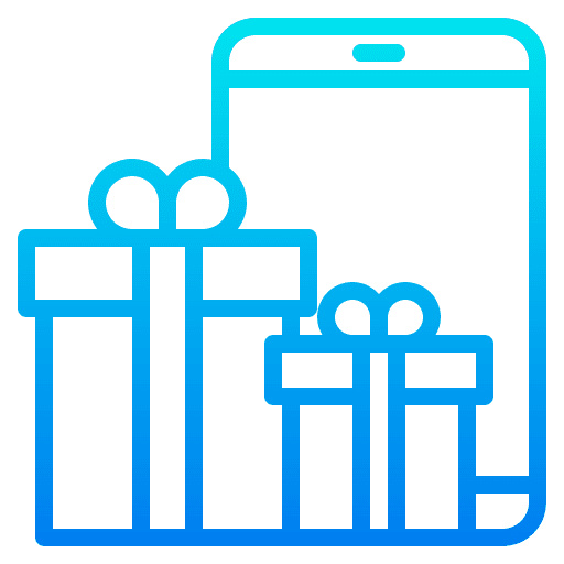 Online shopping ecommerce electronics gift box icon Online shopping ecommerce electronics gift box icon