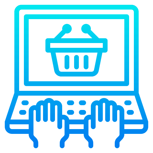 Online shopping shopping basket computer online shopping icon Online shopping shopping basket computer online shopping icon