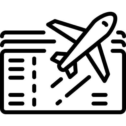 Airline airline flight ticket icon
