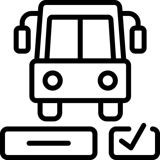 Bus electric bus vehicle transportation icon