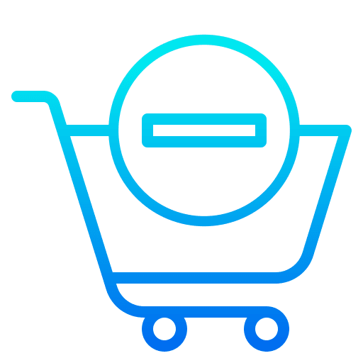 Shopping cart commerce and shopping ui minus icon Shopping cart commerce and shopping ui minus icon