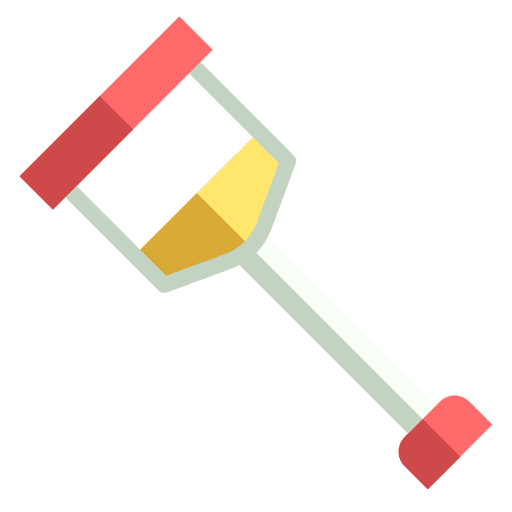 Crutches crutches accessibility healthcare and medical icon