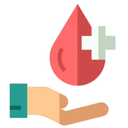 Donation healthcare and medical donation transfusion icon
