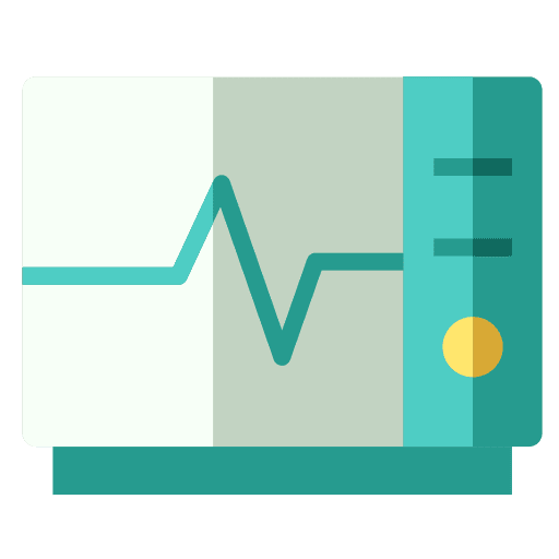 Monitor medical pulse monitor icon Monitor medical pulse monitor icon