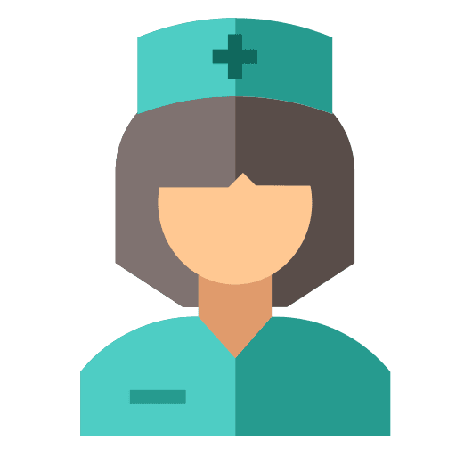 Nurse healthcare and medical medical assistance woman icon