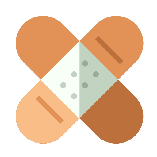 Bandage healing first aid plaster icon Bandage healing first aid plaster icon