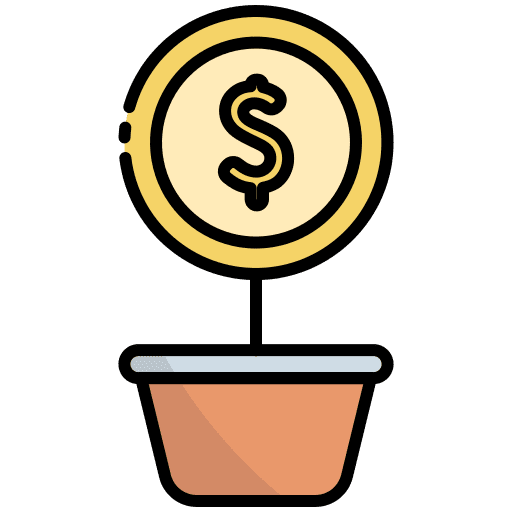 Return on investment business currency return on investment icon