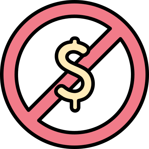 Banned no money business and finance banned icon