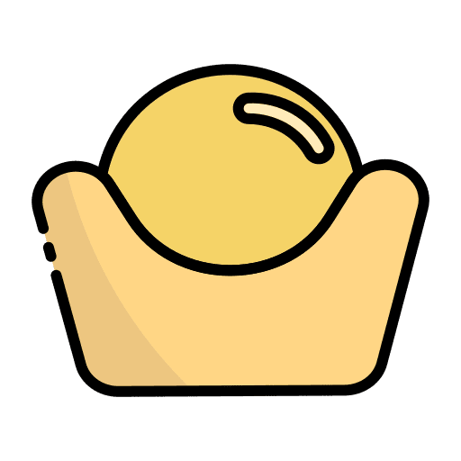 Gold ingot business and finance money cultures icon