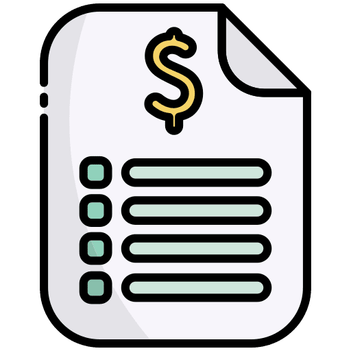 Money document business and finance dollar icon