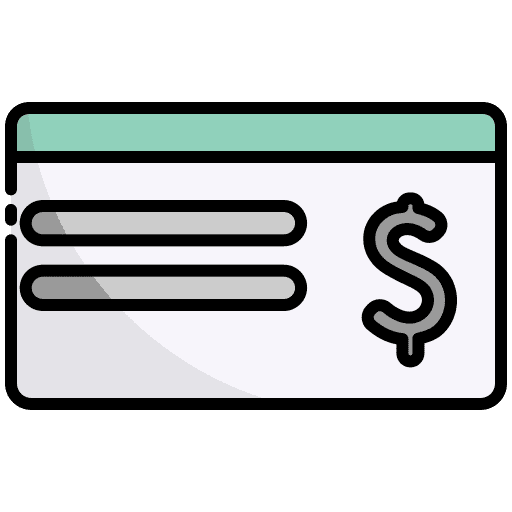 Cheque currency check bank icon Cheque currency check bank icon