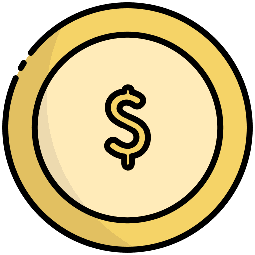 Coin currency bank dollar icon Coin currency bank dollar icon