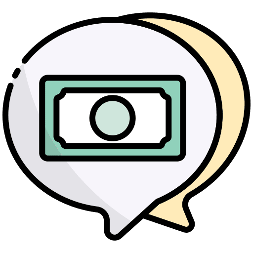 Money talk dollar sign speech bubble money talk icon Money talk dollar sign speech bubble money talk icon