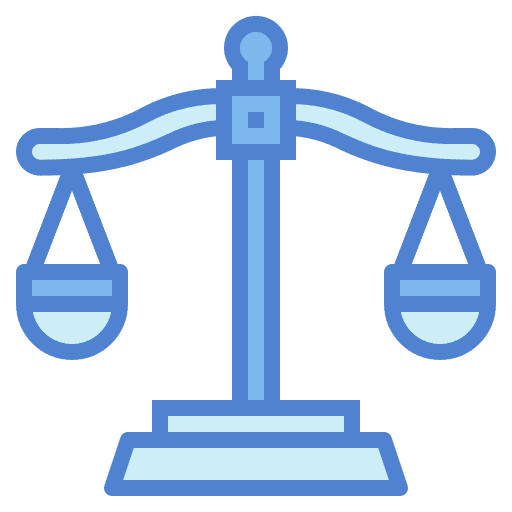 Balance scale legal judge balance scale icon