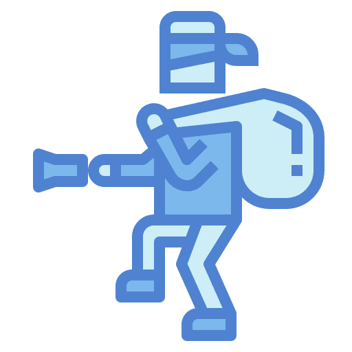 Burglar burglar criminal thief icon