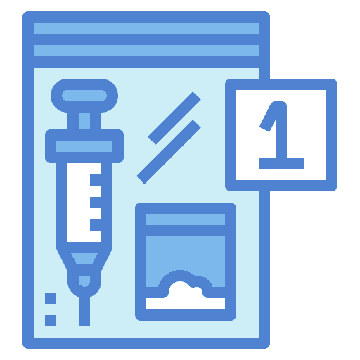 Drugs miscellaneous syringe bag icon