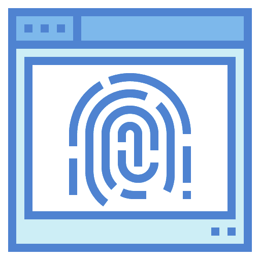 Fingerprint fingerprint scan identity icon