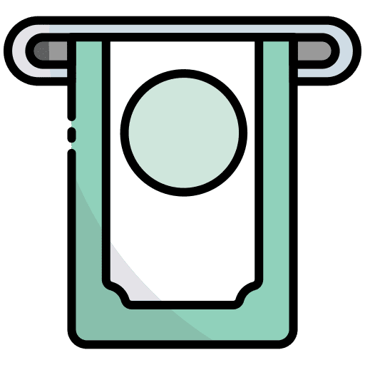 Withdrawal atm payment bank icon Withdrawal atm payment bank icon