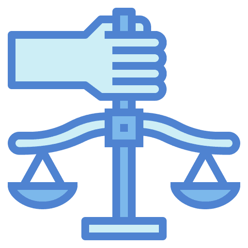 Law law hand justice icon