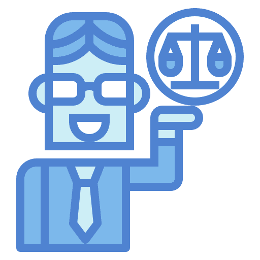 Lawyer man professions and jobs lawyer icon