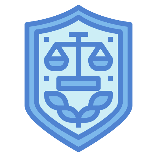 Shield protected security protection icon