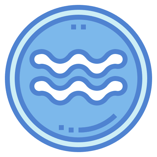 Aquarius astrology horoscope constellation icon