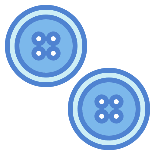 Button sewing dressmaker handcraft icon