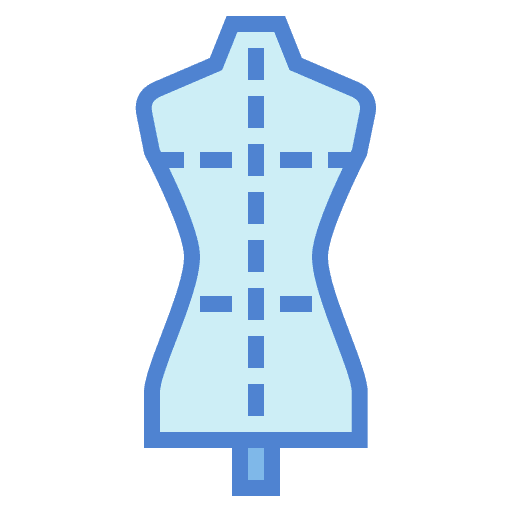 Dummy dressmaker designer atelier icon