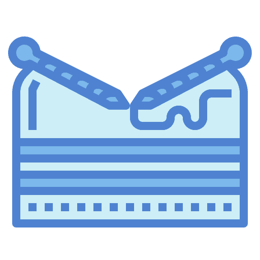 Knitting needle sewing dressmaker icon Knitting needle sewing dressmaker icon