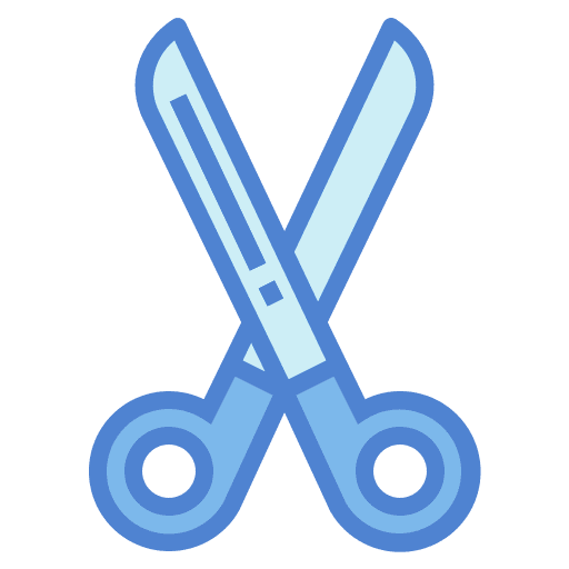Scissors cut handcraft sewing icon Scissors cut handcraft sewing icon