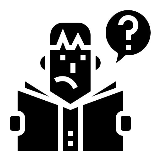 Question man people education icon