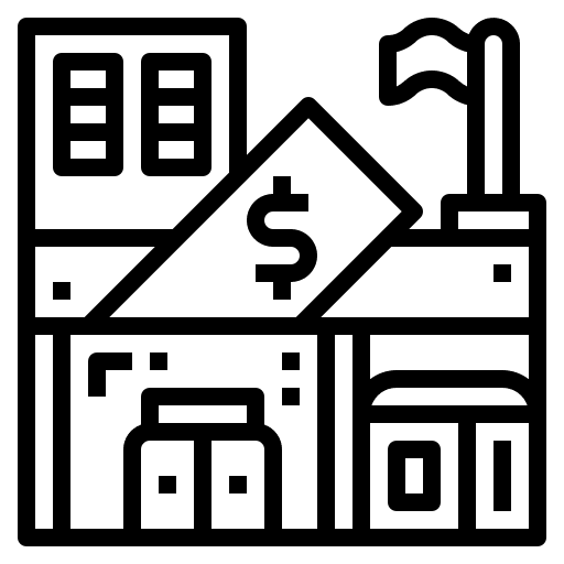Bank bank banking finance icon