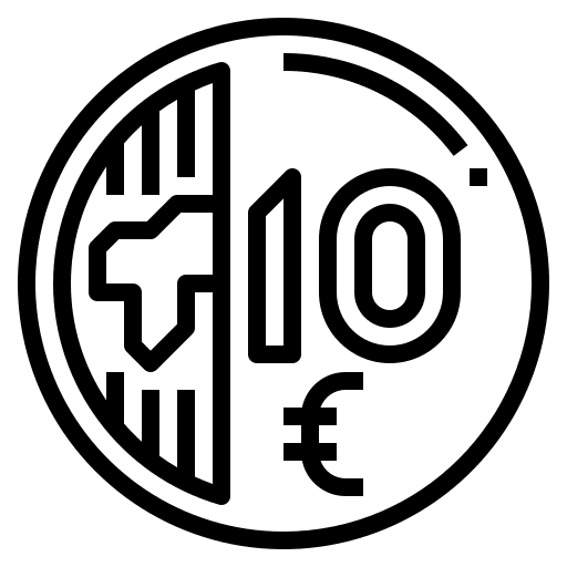 Euro money finance business and finance icon