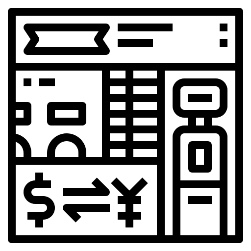 Money exchange finance money store icon Money exchange finance money store icon