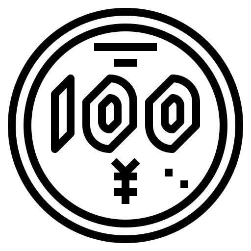 Yen coin business and finance finance icon Yen coin business and finance finance icon