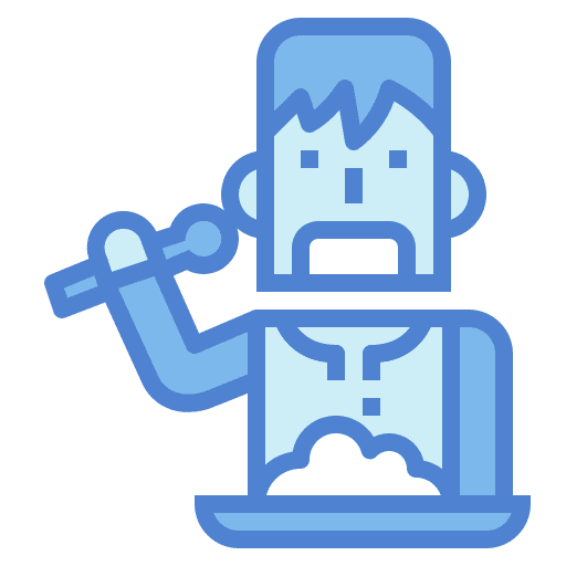 Rice food and restaurant man plate icon