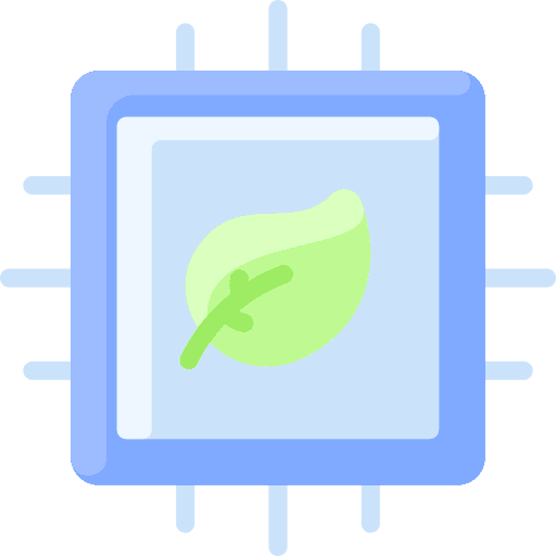 Chip computer ecology and environment chip icon Chip computer ecology and environment chip icon