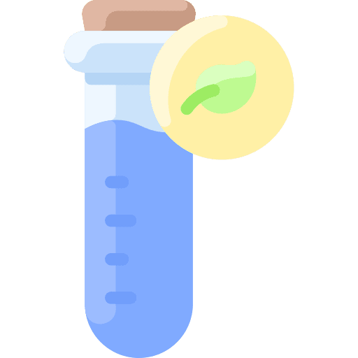 Test tube science farming and gardening biology icon