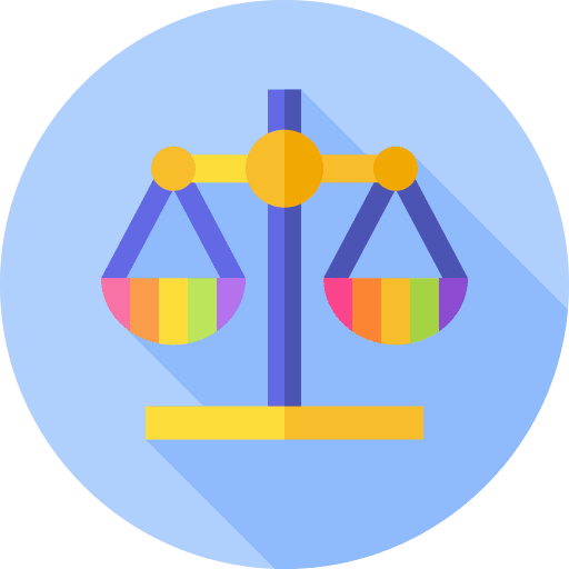 Equality pride balance equality icon