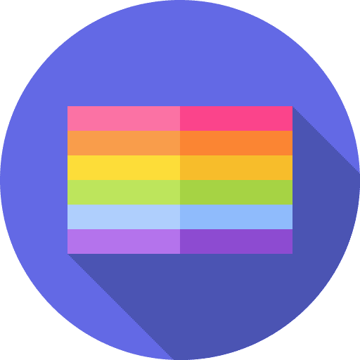 Rainbow flag rainbow flag heart flags icon