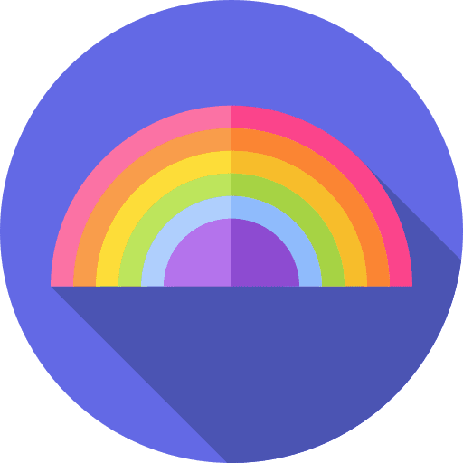 Rainbow meteorology spectrum rainbow icon