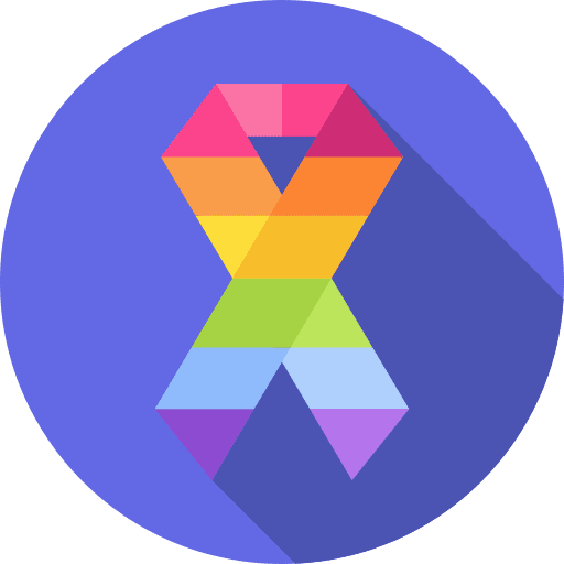 Ribbon world pride day symbol ribbon icon
